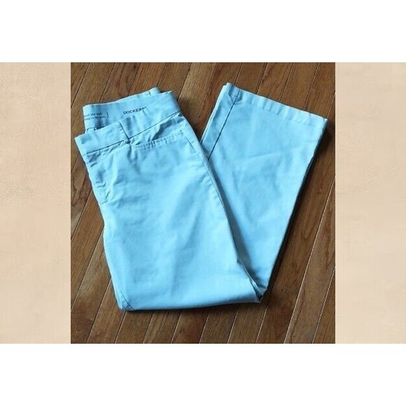 Dockers Womens Size 14S Khaki Beige Chino Pants Twill Comfy Casual Travel Work - Picture 6 of 7